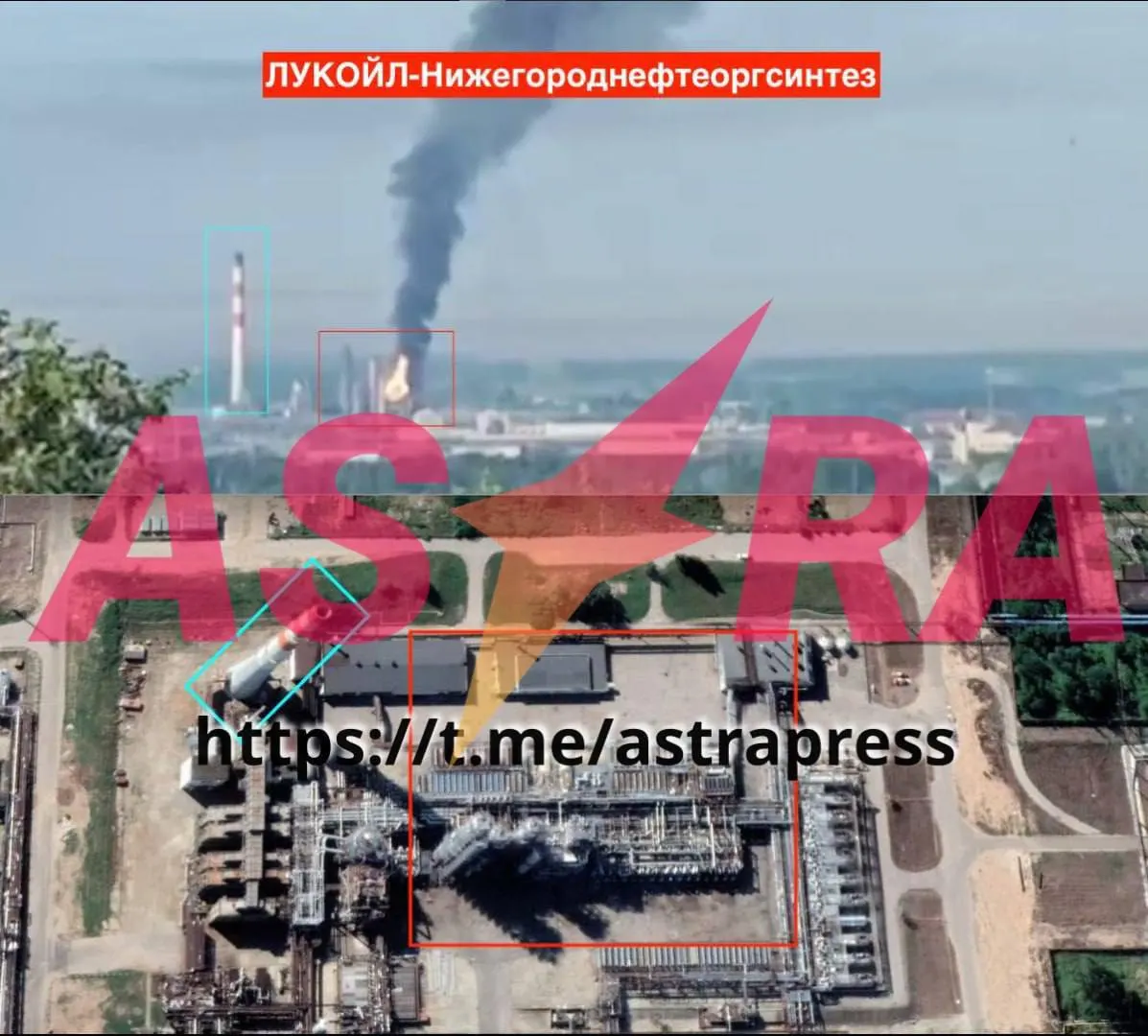 По открытым данным в юго‑западной части НПЗ «Лукойл‑Нижегороднефтеоргсинтез» вероятно повреждена установка первичной переработки. Жители фиксируют пролёты дронов и дым, мэр перевёл школьников Кстовского района на дистанционное обучение. Минобороны сообщает о массовых ночных атаках беспилотников по ряду регионов.
