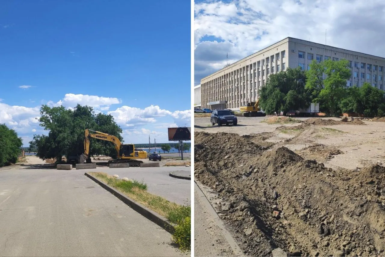 Возле единственной крупной бесплатной парковки в центре Волгограда уже ведут земляные работы: рабочие говорят, что смета и график готовы, хотя общественные обсуждения еще не завершены.