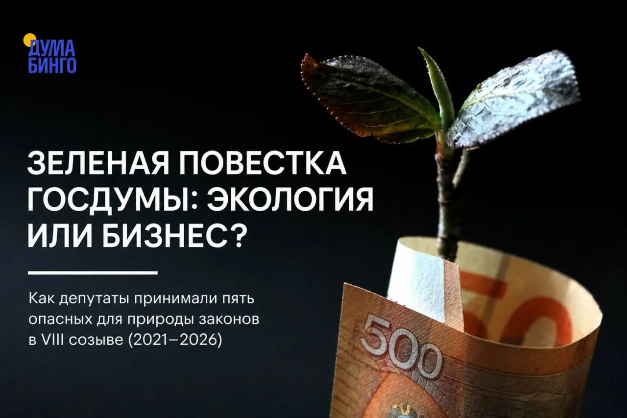 За последние годы в Госдуме прошёл ряд инициатив, которые экологические эксперты и общественность рассматривают как ослабление природоохранного регулирования — от ограничения общественной экспертизы до пересмотра границ заповедников.
