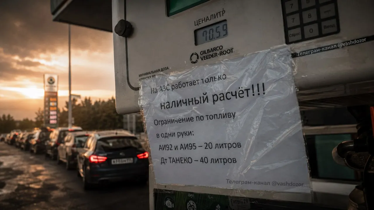 На отдельных АЗС региона вводят ограничения на отпуск топлива: лимиты в 20 литров и исчезновение популярных марок. Власти объясняют это сезонным спросом и логистикой, участники рынка указывают на проблемы с доставками и повреждения инфраструктуры.