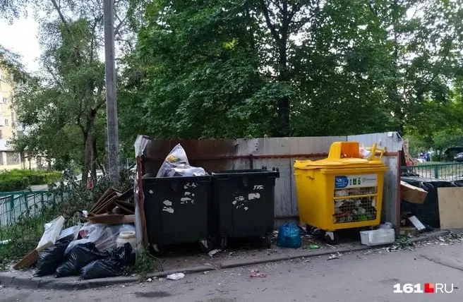 В нескольких районах Ростова вывоз мусора срывается: баки переполнены, отходы скапливаются на дорогах. Чиновники объясняют это перебоями с топливом.