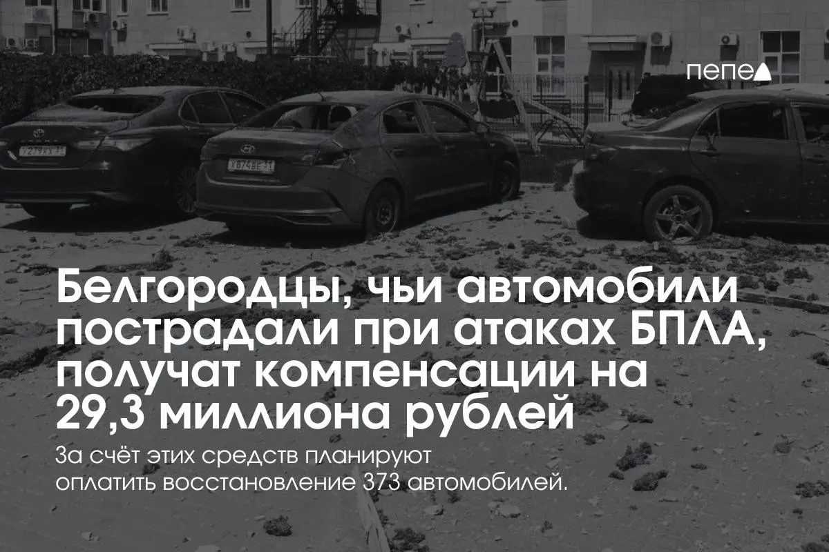 Региональные власти направят 29,3 млн руб. на выплаты 373 владельцам машин, повреждённых при обстрелах и атаках беспилотников. Выплаты возобновлены после выделения средств и создания нового фонда.