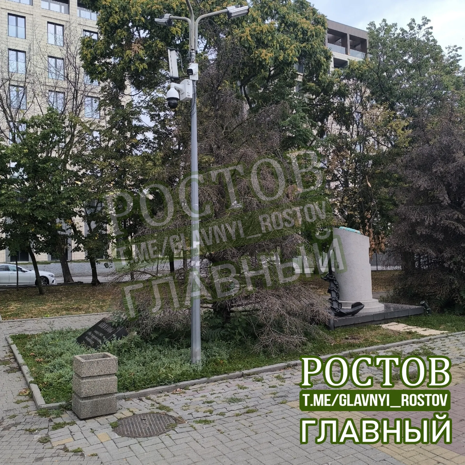 Жители жалуются, что смотровая площадка у въезда в город в плачевном состоянии: одна урна на всю территорию, сухие 70‑летние ели и многочисленные камеры наблюдения.