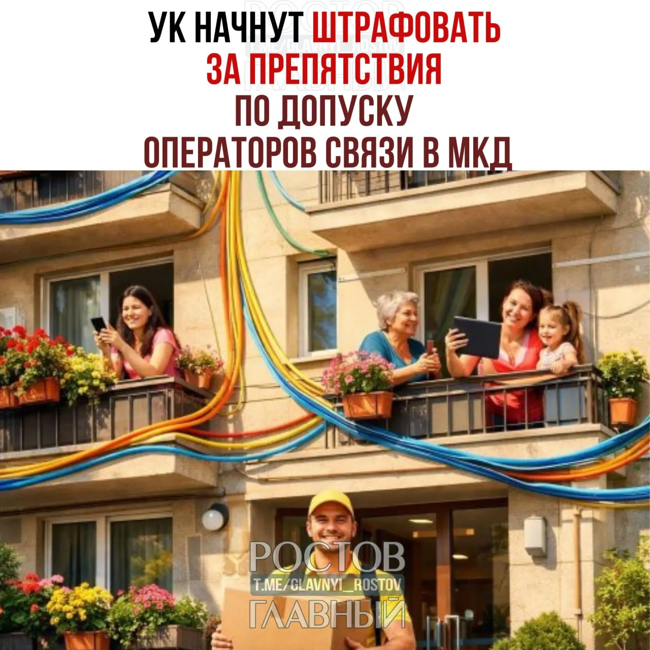 За препятствия при установке и обслуживании интернет-кабелей и антенн вводятся штрафы: для должностных лиц — 10–40 тыс. рублей, для юрлиц — 100–500 тыс.