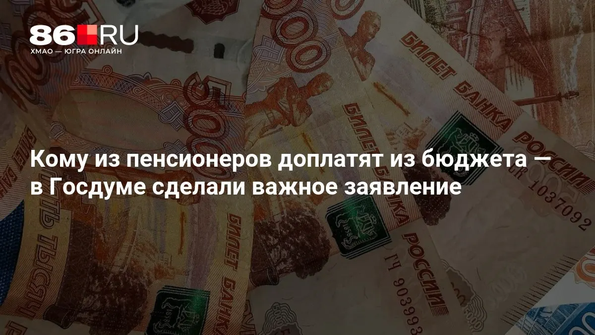 Госдума объявила о дополнительных выплатах пенсионерам, включая тех, кто никогда не работал.