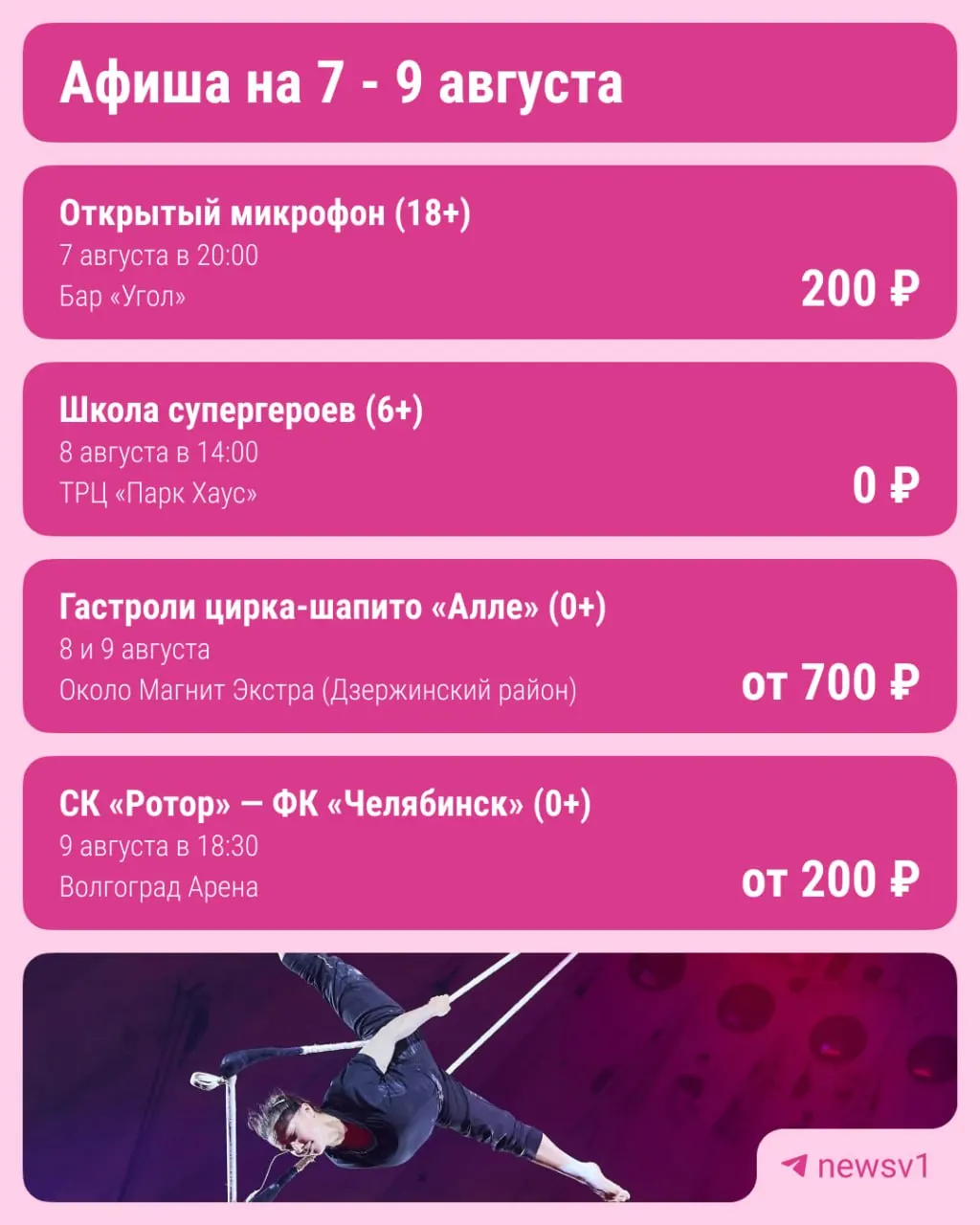 Волгоград готов к насыщенным выходным: концерт на открытом воздухе, матч на Волгоград Арене и фестивали для всей семьи.