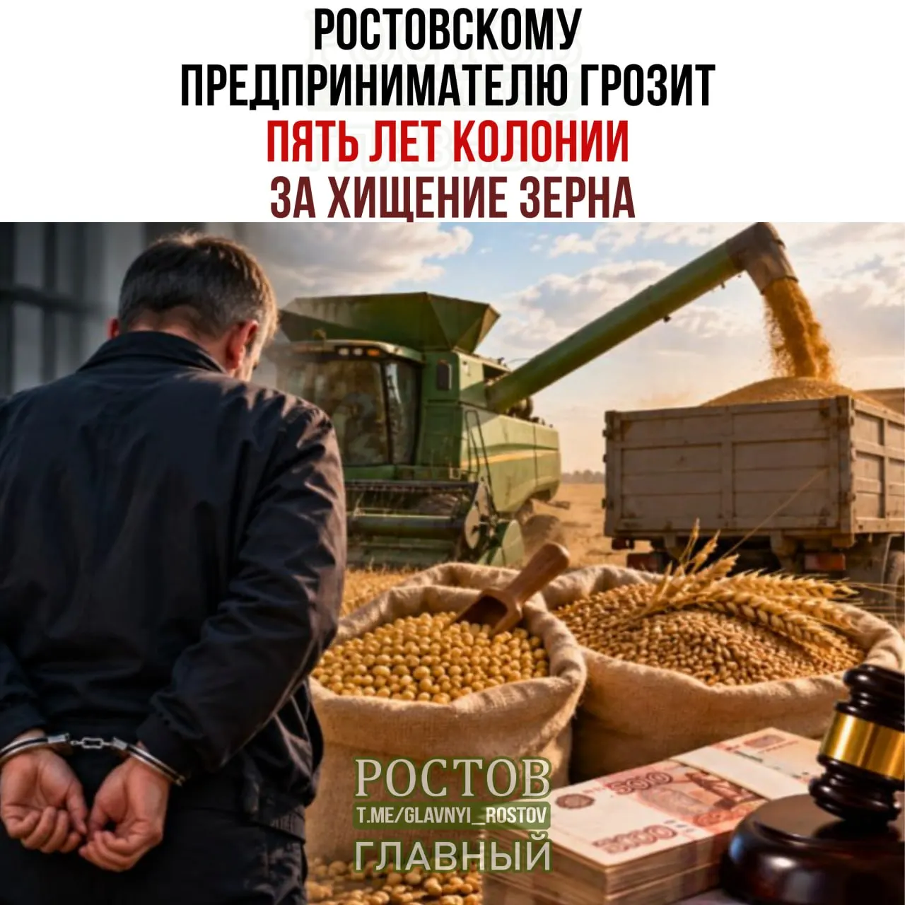 По версии следствия, зерно на сумму 8,4 млн рублей было похищено.